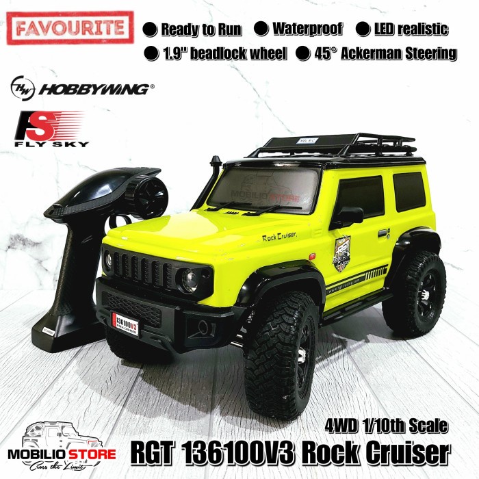 Jual RC RGT 136100 V3 1/10 Scale 4WD Rock Crawler Cruiser RTR Suzuki Jimmy  | Shopee Indonesia