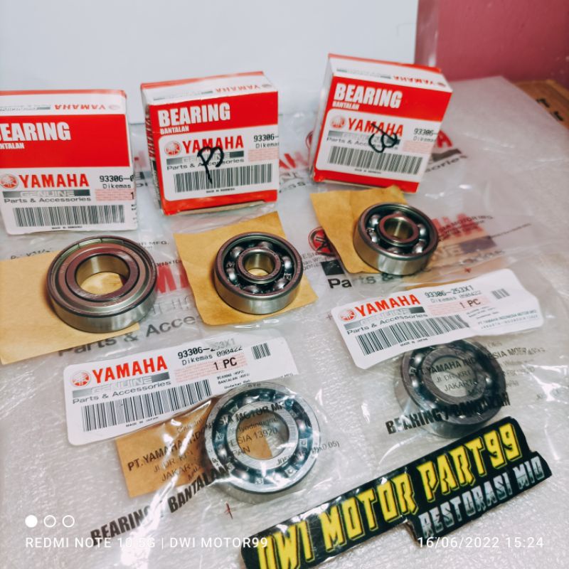 Jual LAKER BEARING RASIO SET MIO J MIO SOUL GT X RIDE 115 ORIGINAL ...