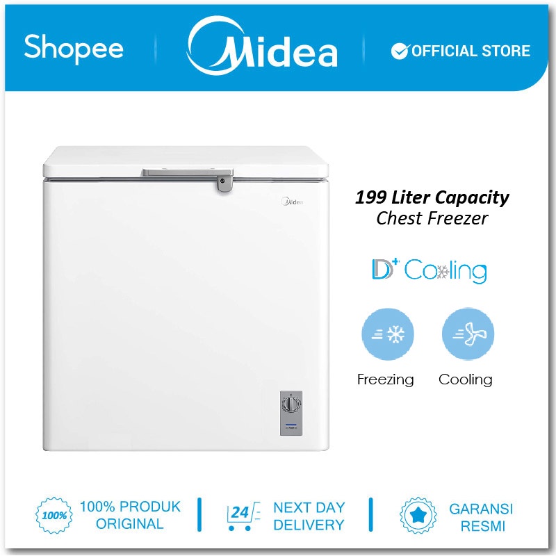 Jual Midea Chest Freezer HS259CNK (199L) Shopee Indonesia