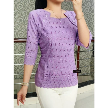 Df Atasan Blus Katun Bolong Baju Kondangan Wanita