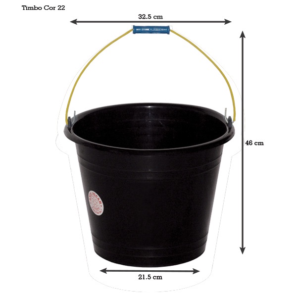 Jual Timbo Cor 22 / Ember Plastik / Timba 12 Liter / Timbo Cor / Ember ...