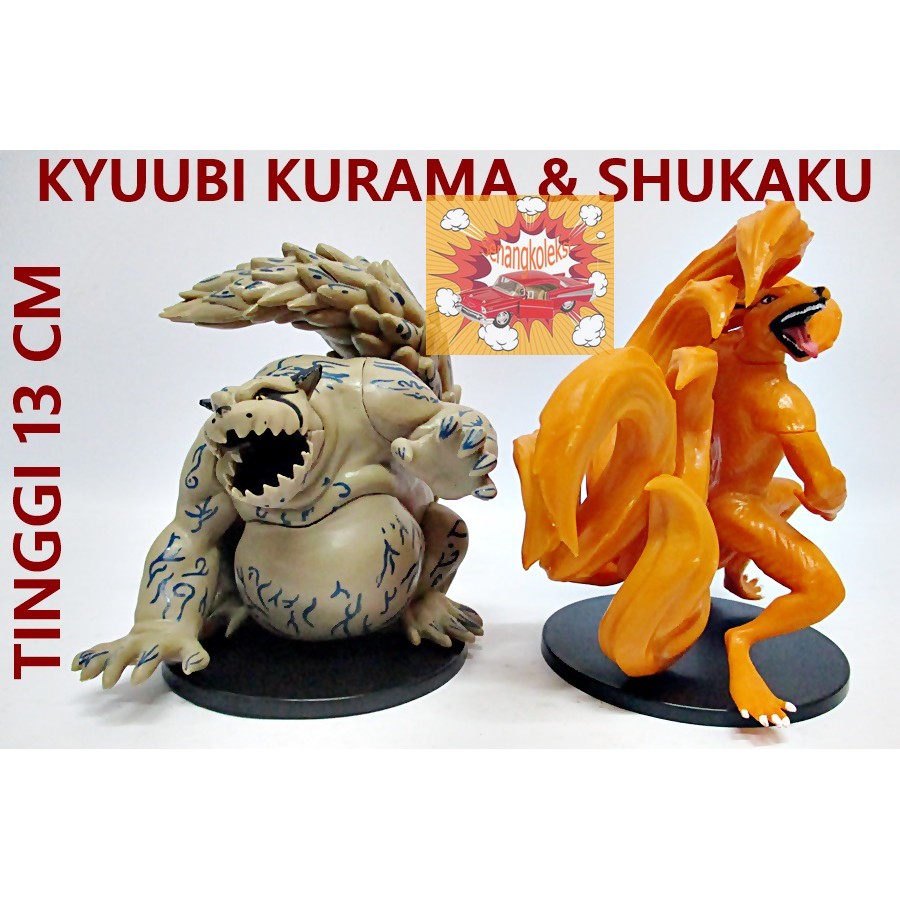 Jual Action Figure Naruto Kyubi Bijuu Kurama Shukaku Set 2 Shopee