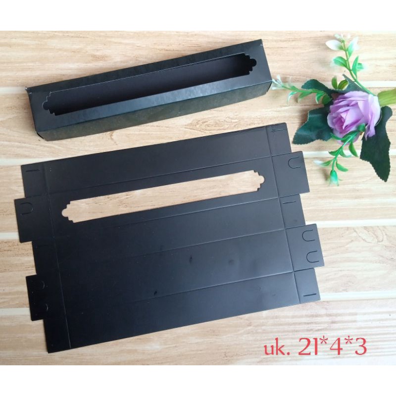 Jual dus sendok custom 21*4*3/paperbox frame mika putih | Shopee Indonesia