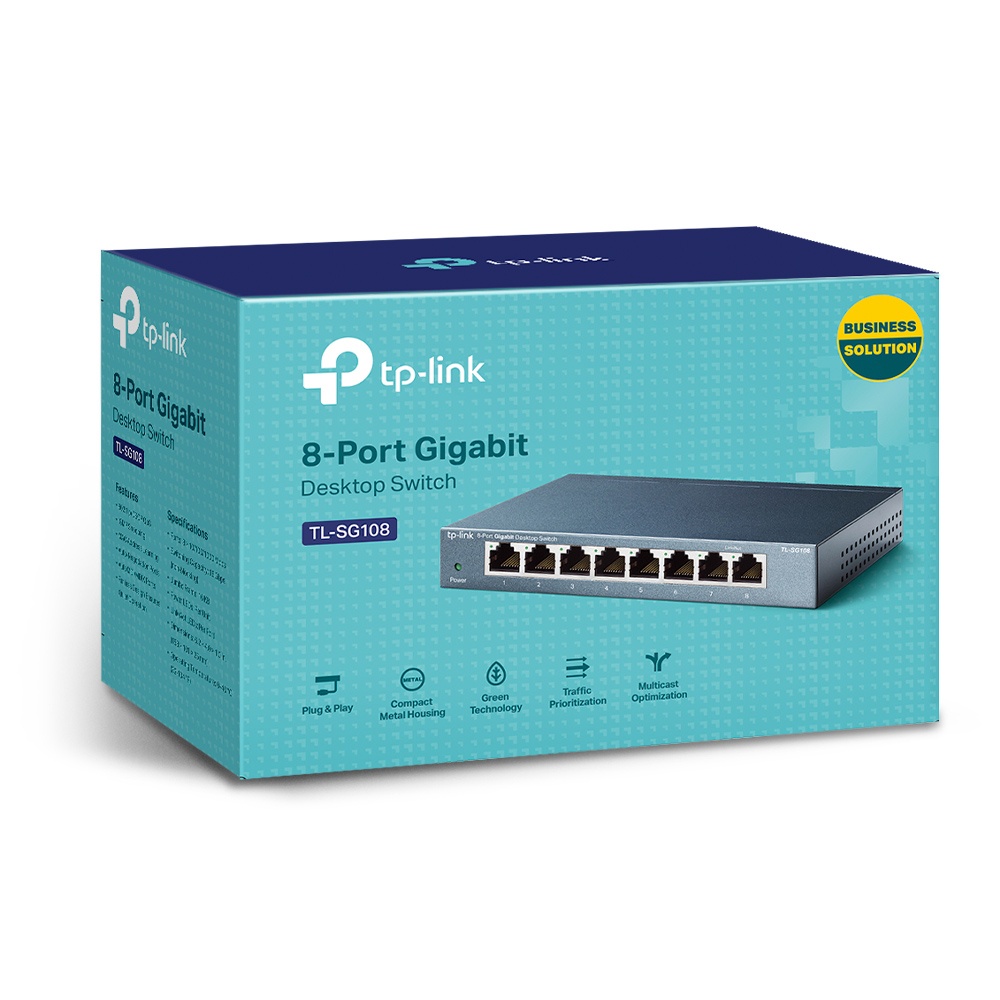 Jual TPLink TLSG108 8 Port Gigabit Unmanaged Network Switch