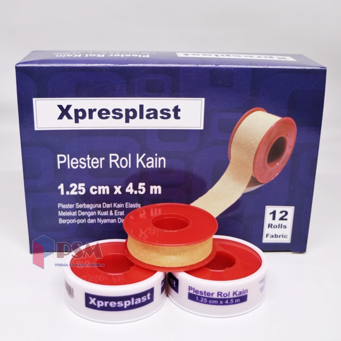Jual Gidcare Xpresplast Plester Rol Kain 1,25cm x 4,5m / Sejenis ...