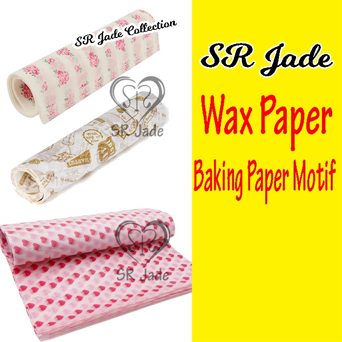 Jual Wax Paper Motif Kertas Roti Food Wrapping Flower Wrap | Shopee ...