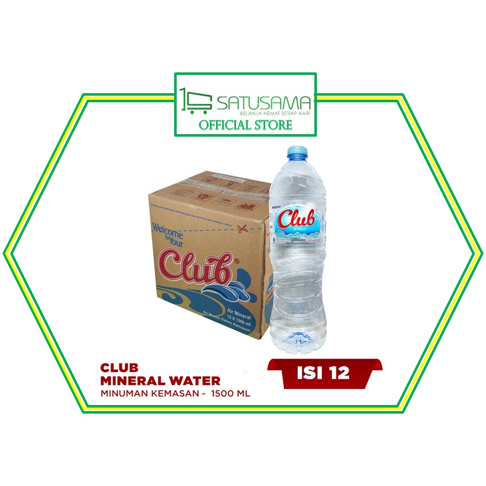 Jual AIR MINERAL CLUB 1500 ML ( 1 DUS ) | Shopee Indonesia