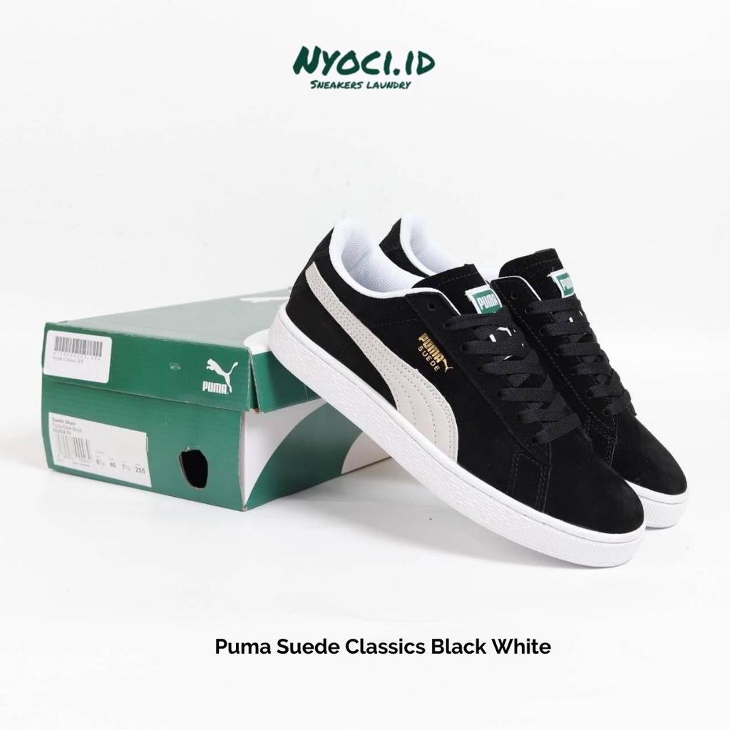 Jual Puma Suede Classic Black White | Shopee Indonesia