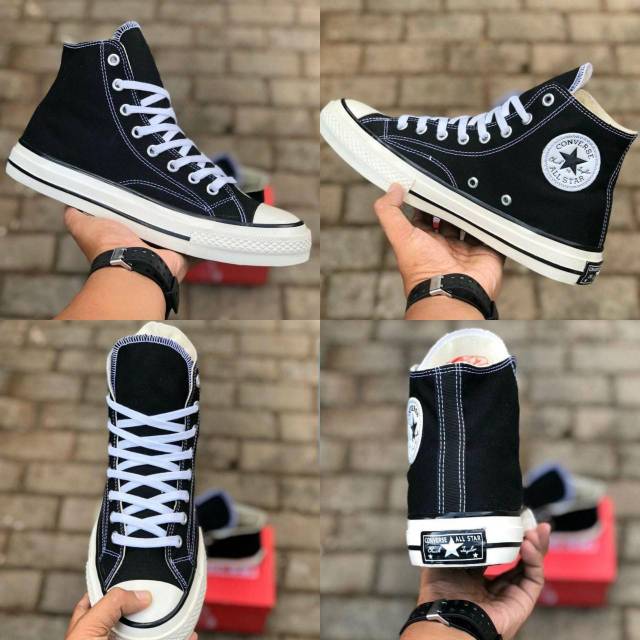 Jual Obral Sepatu Converse 70s High Sol Glossy Chuck Taylor Black White