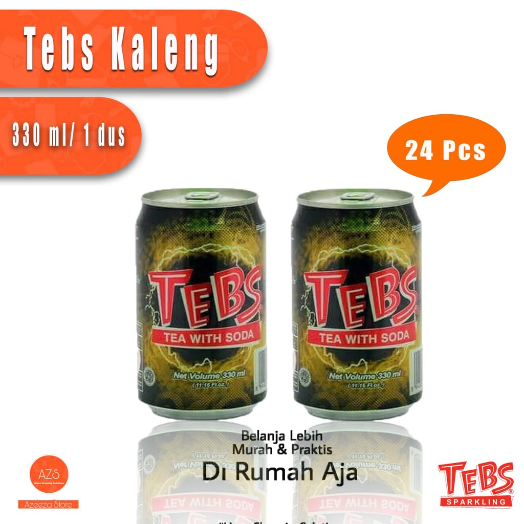 Jual Tebs Tea With Shocking Soda 350ml 1 Dus Isi 24 Kaleng Shopee