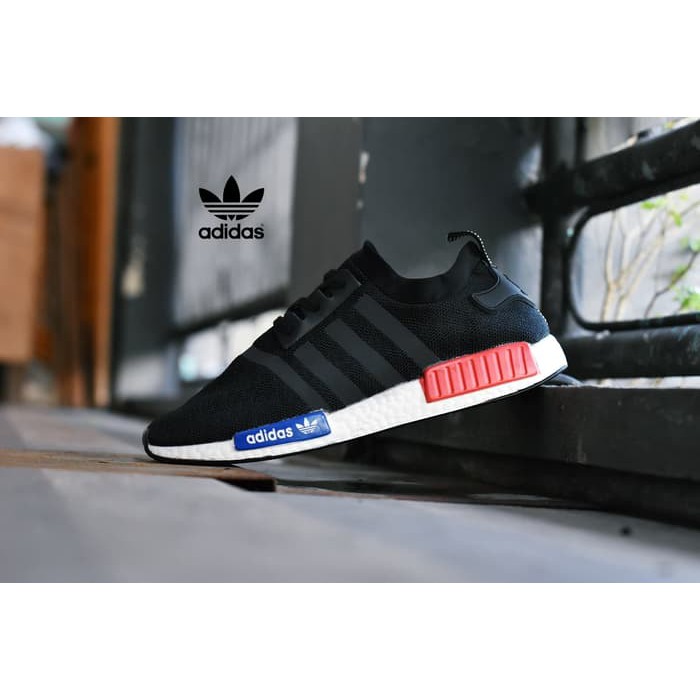 Jual Sepatu Adidas NMD R1 Premium Import Full Black Hitam Sport Pria Shopee Indonesia