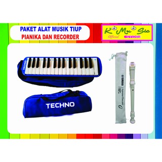 Jual [ COD ] Paket alat musik tiup pianika dan recorder yamaha | Shopee ...