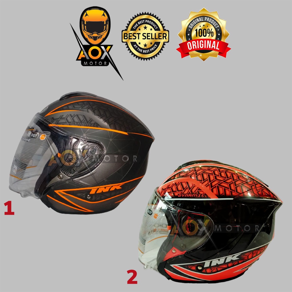 Jual Helm INK DYNAMIC Motif #2 ORIGINAL Halfface (Ongkir 2kg) | Shopee ...