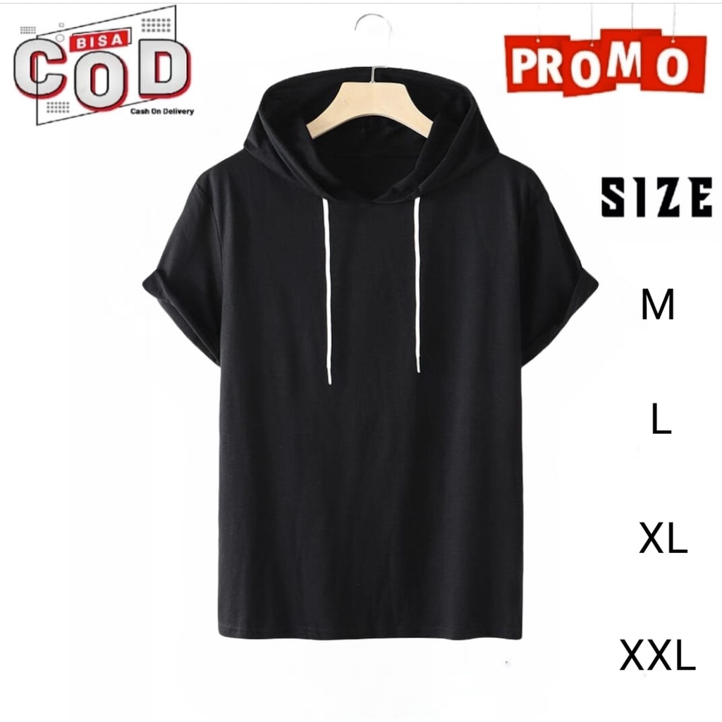 Jual KAOS HOODIE POLOS LENGAN PENDEK KAOS KUPLUK KUALITAS PREMIUM DISTRO ATASAN PRIA BAJU PRIA LENGAN PENDEK PAKAIN ATAS TERMURAH Shopee Indonesia