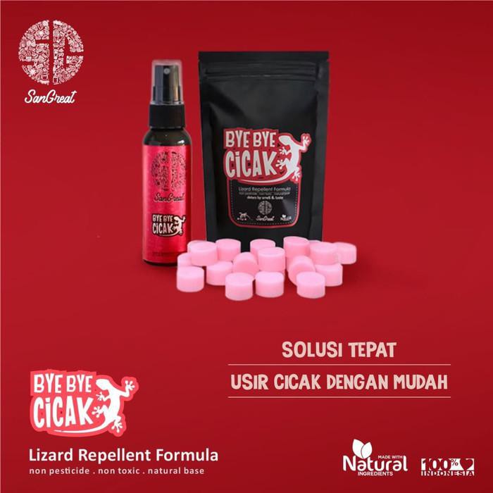 Jual Pengusir Cicak Spray Dan Gel Ml Bye Bye Cicak Cairan Anti Cicak Gel Gr Shopee