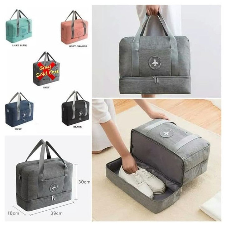 Jual Tas Travel Bentuk Persegi Kapasitas Besar Anti Air Bahan Nilon ...