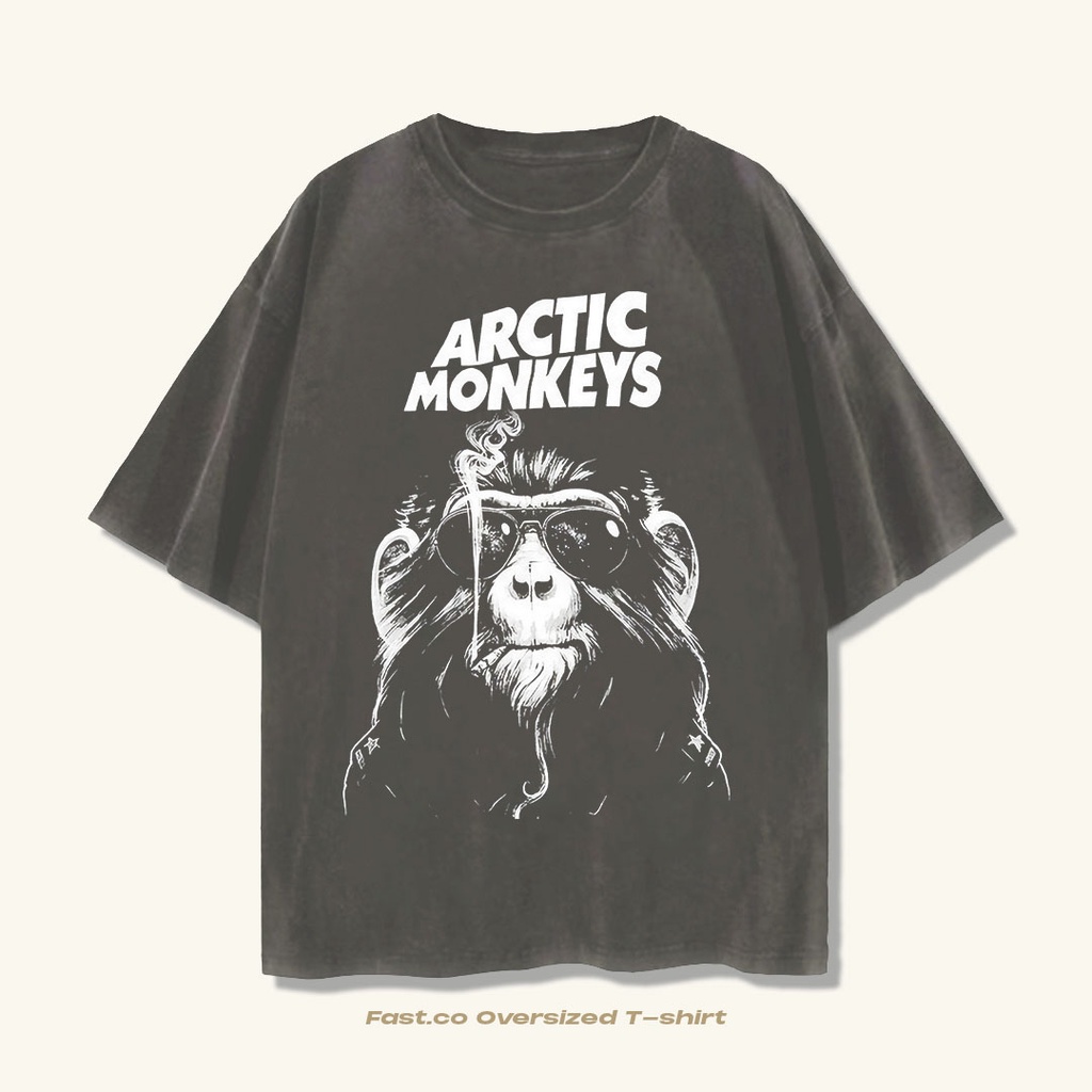 Jual Arctic Monkey Logo Vintage Oversize T shirt Kaos Band Arctic Monkeys Shopee Indonesia