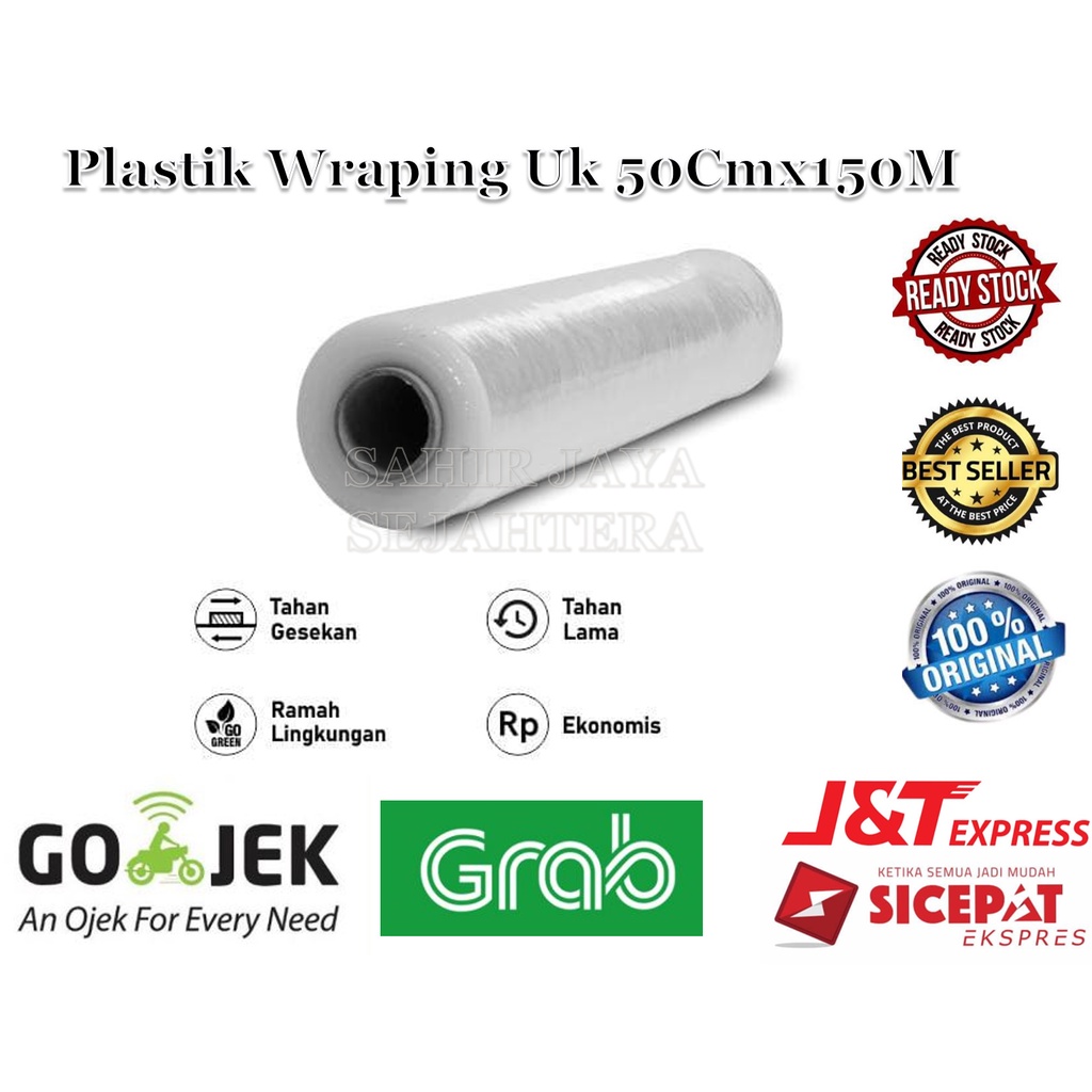 Jual Plastik Wrapping/Cling Wrap 50CM x 150M (STRETCH FILM) | Shopee ...