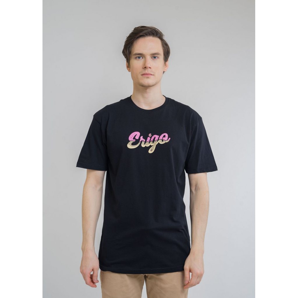 Jual Erigo TShirt Basic Donut Black Unisex Shopee Indonesia