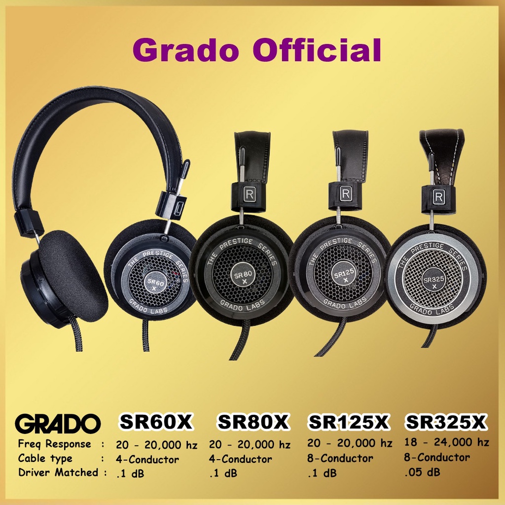Jual Grado SR60X SR80X SR125X SR325X Prestige On Ear Open Back