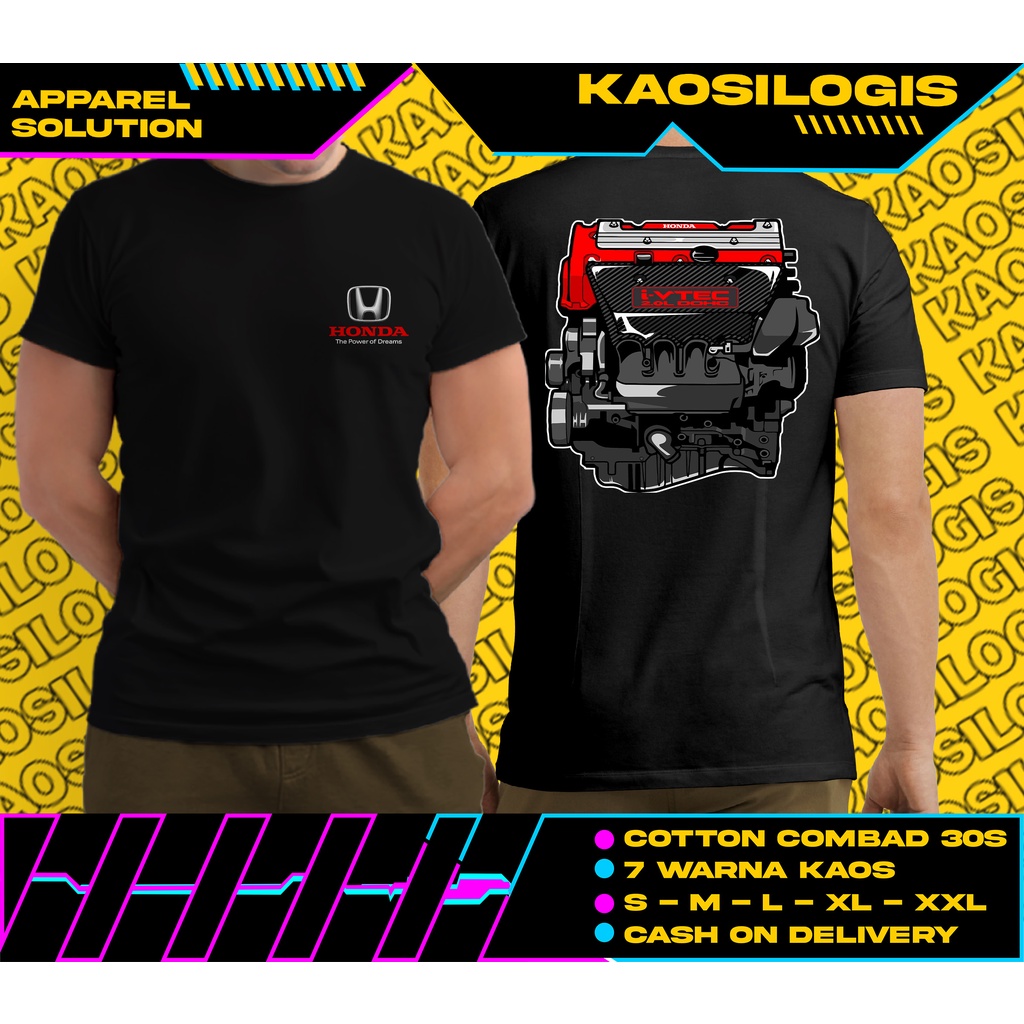 Jual Kaos Mesin Honda B Series Otomotif - Kaosilogis | Shopee Indonesia