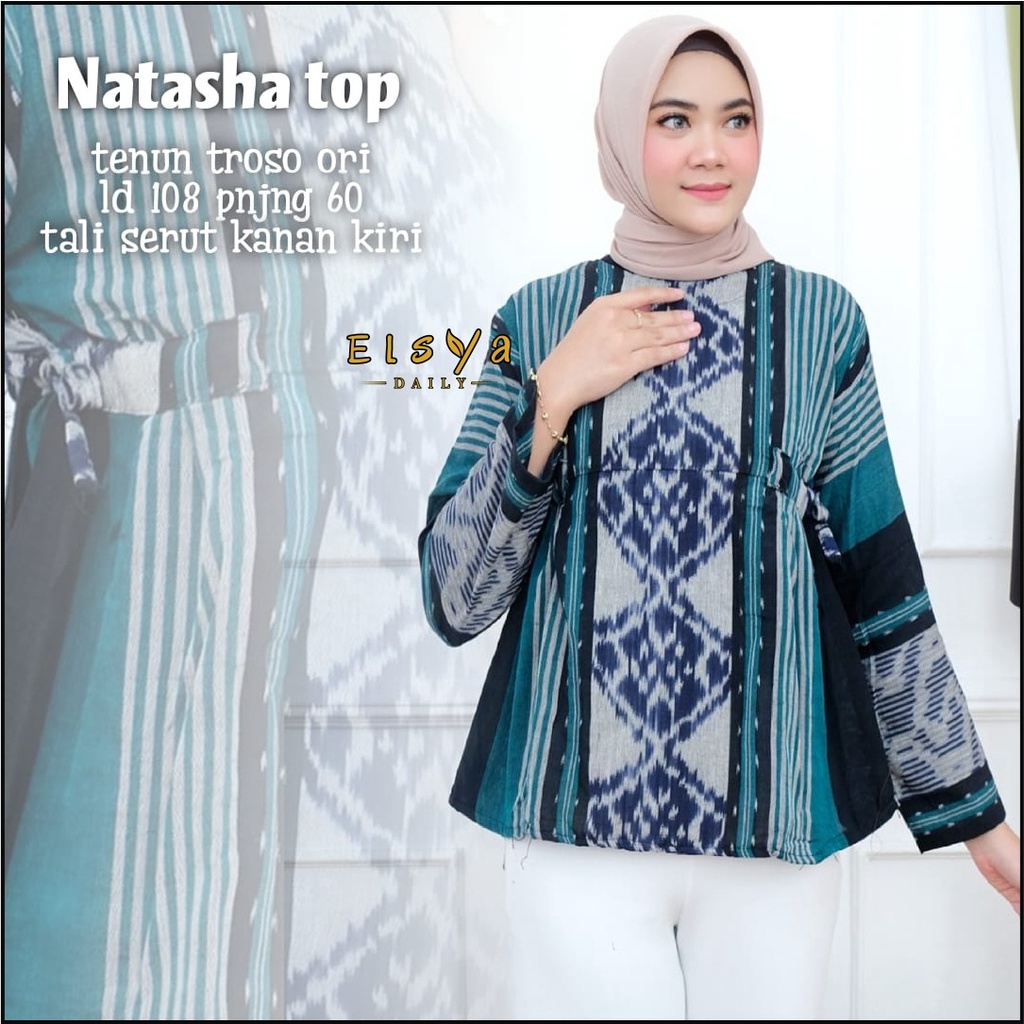 Jual Natasha Top Blouse Tenun Troso Ori Shopee Indonesia