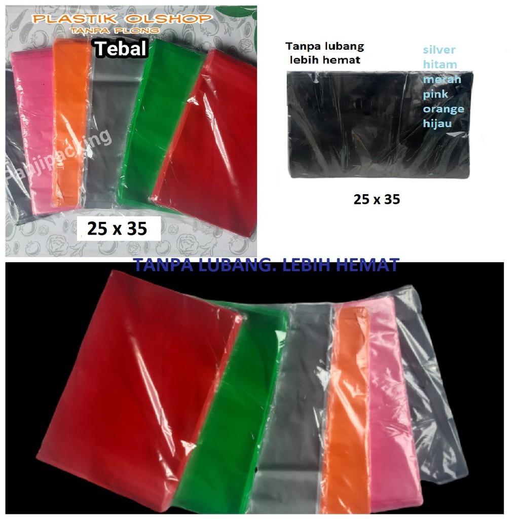 Jual PLASTIK OLSHOP 25x35 TANPA PLONG PACKING ONLINE SHOP HD WARNA ...