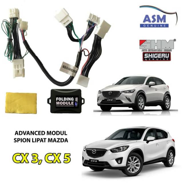 Jual Auto Folding Mirror Mazda CX3 Modul Lipat Spion Otomatis Mazda CX