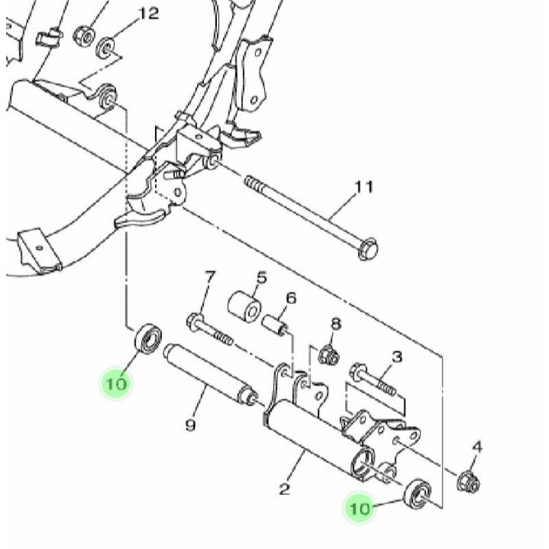 Jual Karet Mounting Mio Bearing Mounting Mio Bosh Mounting Mio Klaher