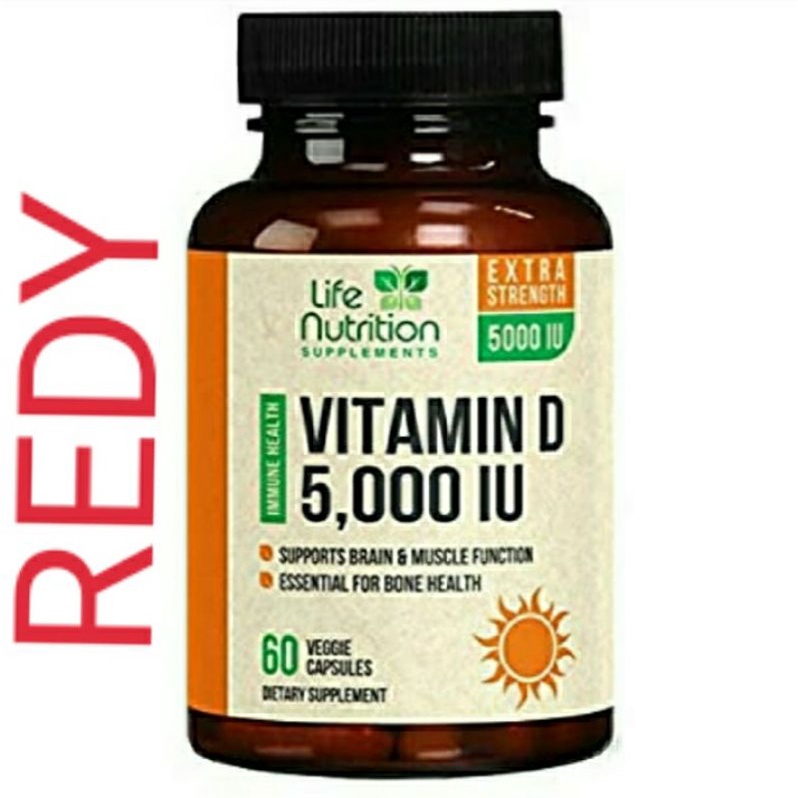Jual Life Nutrition Vitamin D 5000 IU Extra Strength Shopee Indonesia