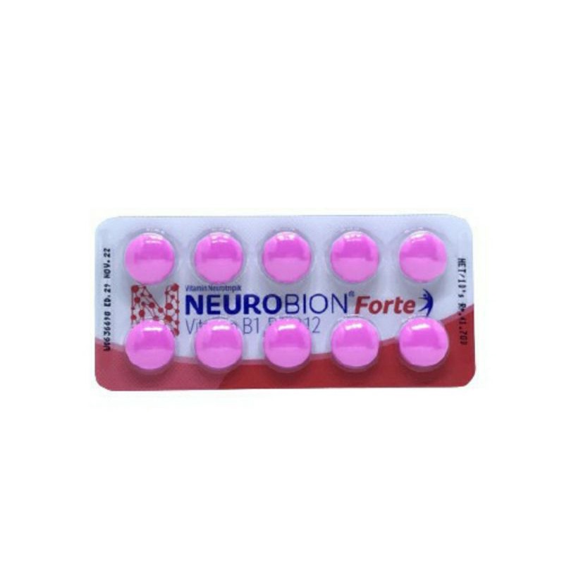 Jual NEUROBION FORTE VITAMIN B KOMPLEKS 1 STRIP ISI 10 TABLET | Shopee ...