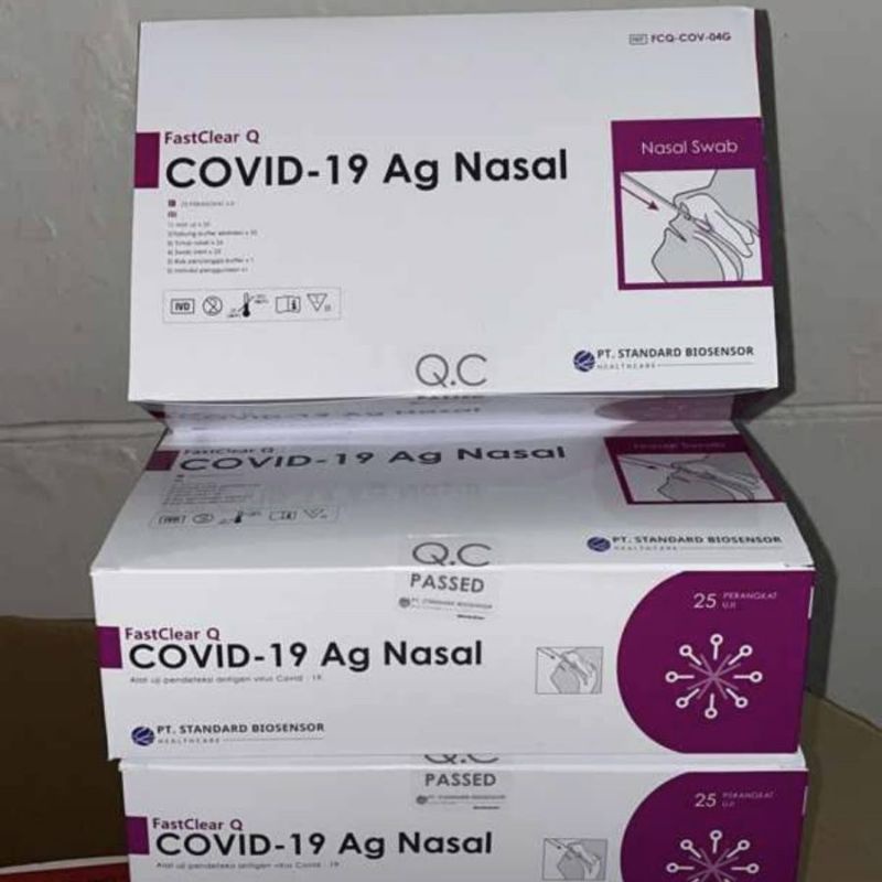 Jual Alat Test Swab Antigen AKL Abbott /Biosensor Nasal 1 Box | Shopee ...