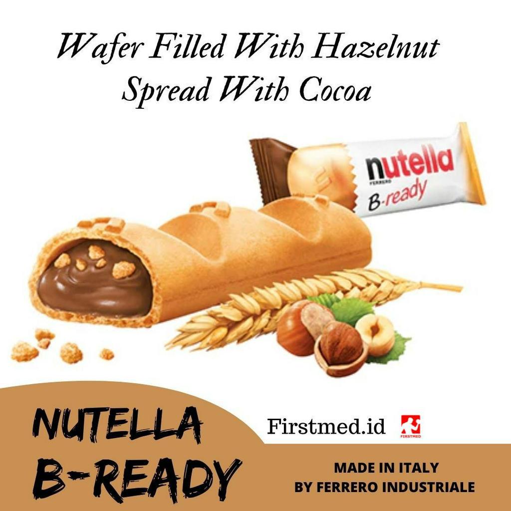 Jual Nutella B-ready Wafer Isi Selai Nutella Crunchy Made In Italy ...