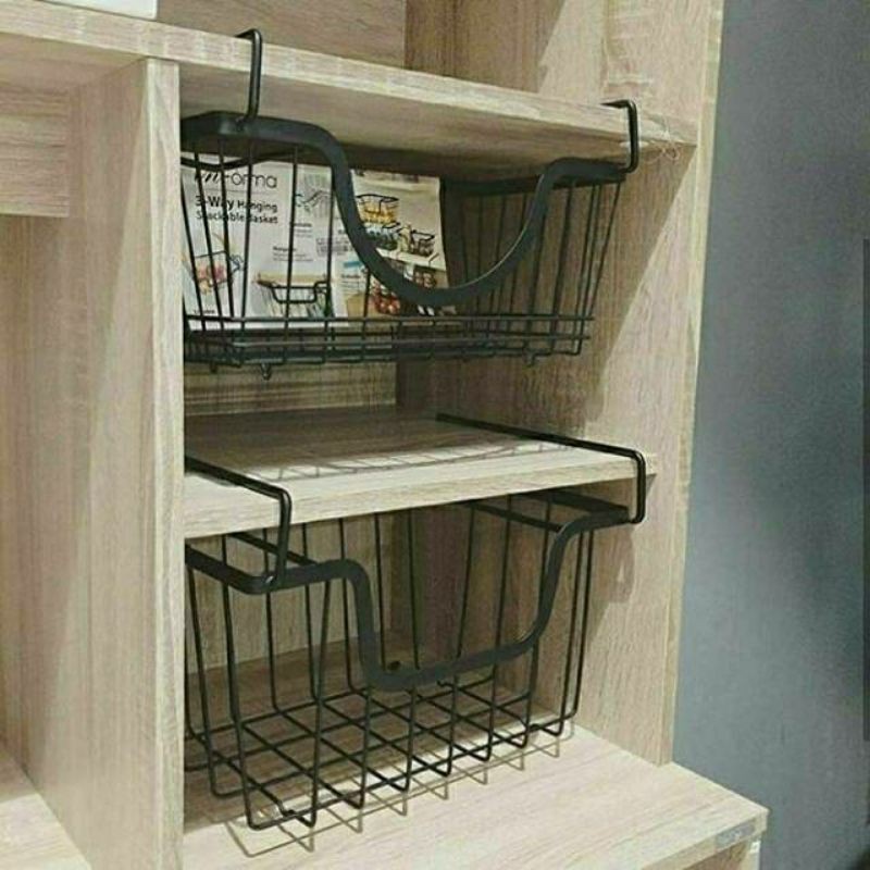 Jual STACKABLE BASKET INFORMA / KERANJANG BESI SERBAGUNA MURAH | Shopee ...