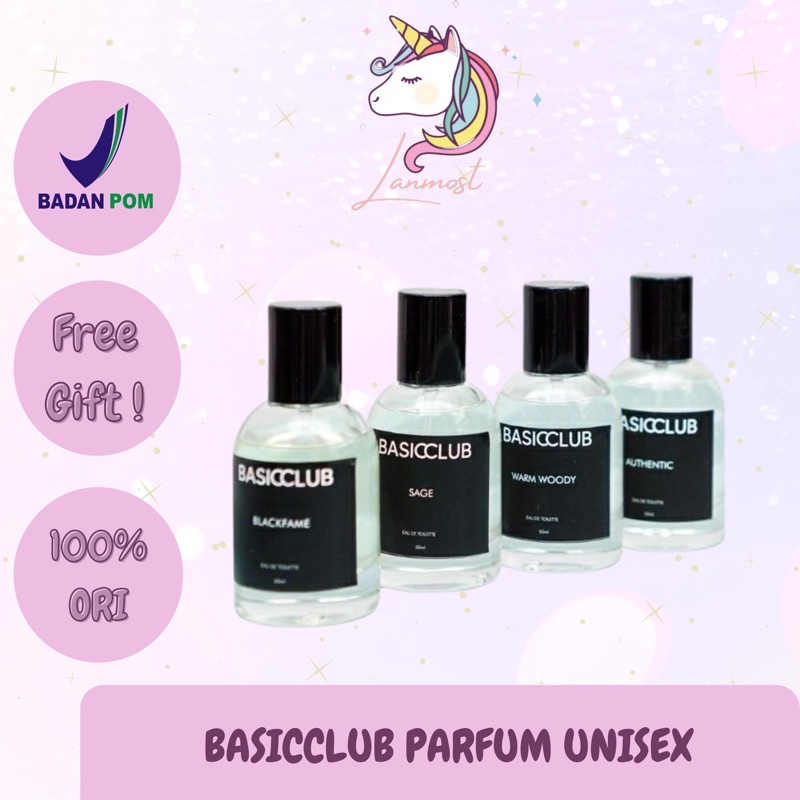 Jual BASICCLUB PARFUM UNISEX BPOM 50 ML | Shopee Indonesia