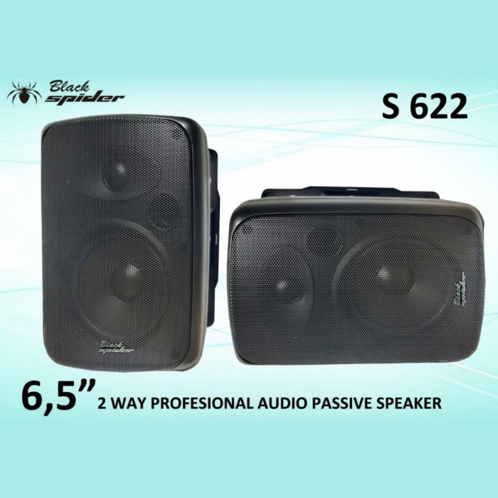 Jual Speaker Pasif 6inch Blackspider S622 Original Speaker Monitor ...