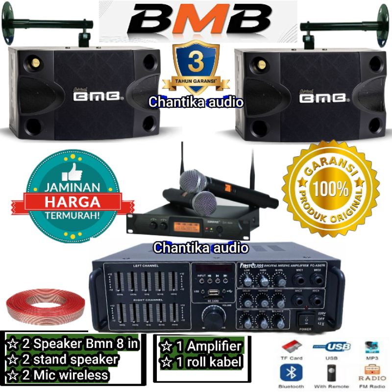 Jual Paket Sound System Bluetooth Bmb Original Paketan Karaoke Home