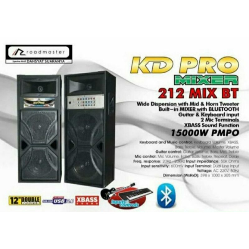 Jual Speaker Aktif Roadmaster Kd Pro Mixbt Kdpro Mix Usb Bt Kdpro Shopee Indonesia