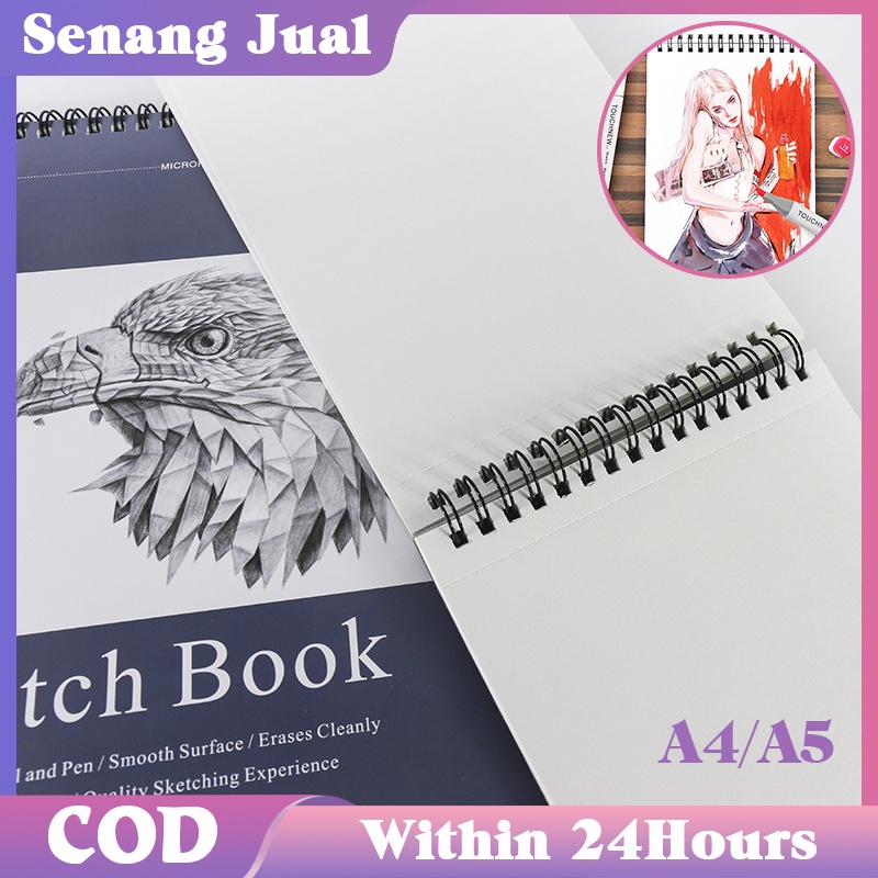 Jual Buku Gambar Sketchbook A4 A5 / Watercolor Refill Sketchbook