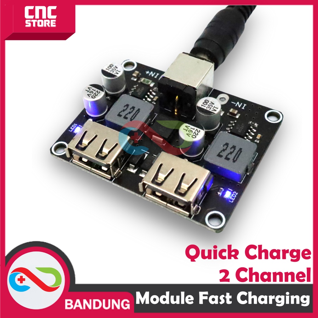Jual MODULE FAST CHARGING STEP-DOWN 9-30V to QC3.0 QUICK CHARGE 2 ...