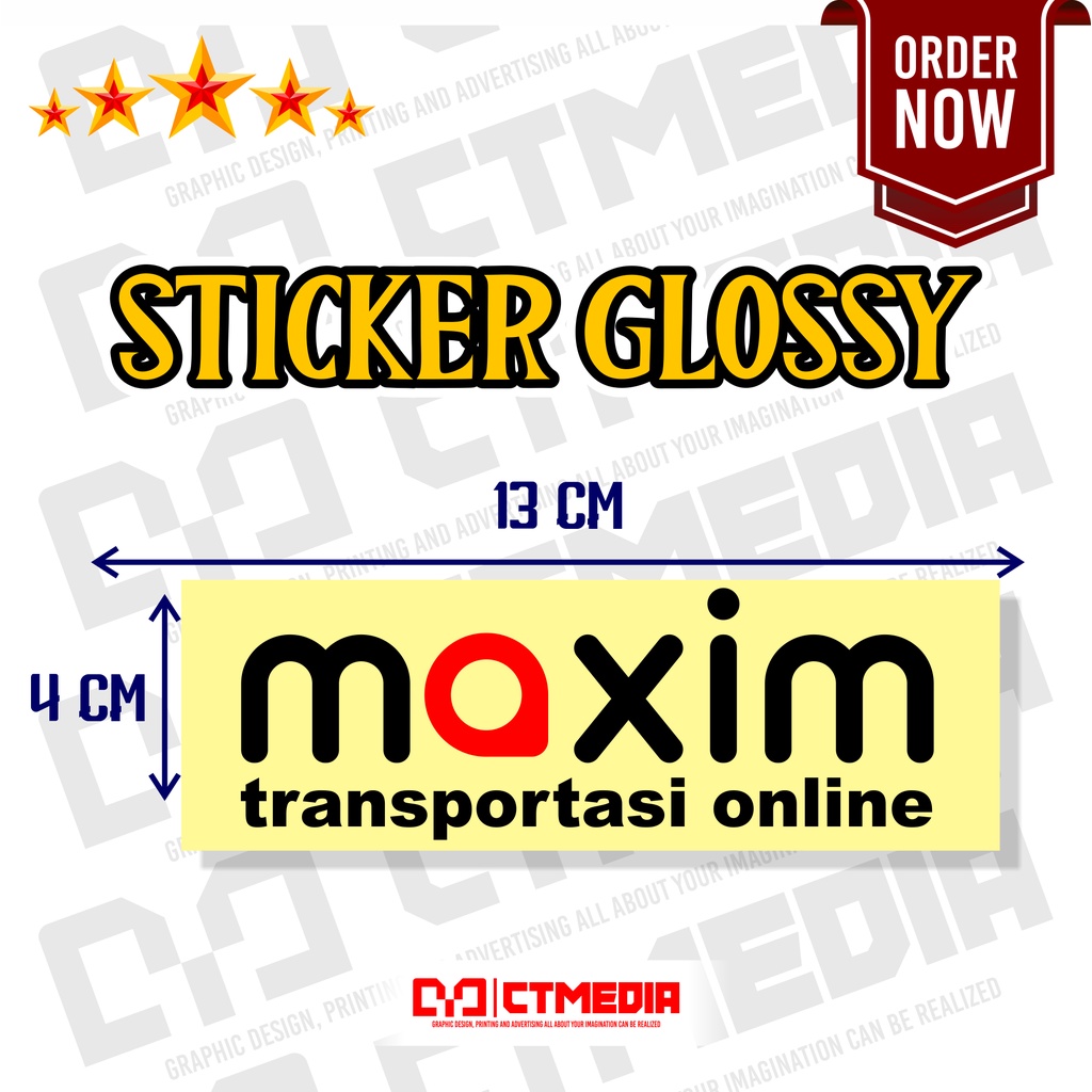 Jual STIKER DRIVER MAXIM TRANSPORTASI ONLINE | Shopee Indonesia
