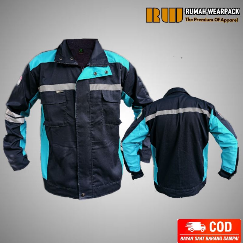 Jual Semi Jacket Safety/ Wearpack Safety Jaket Safety Atasan Lengan ...