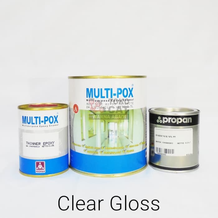 Jual Cat Epoxy Propan Multipox MX-99 1 Set Warna Clear Gloss | Shopee ...