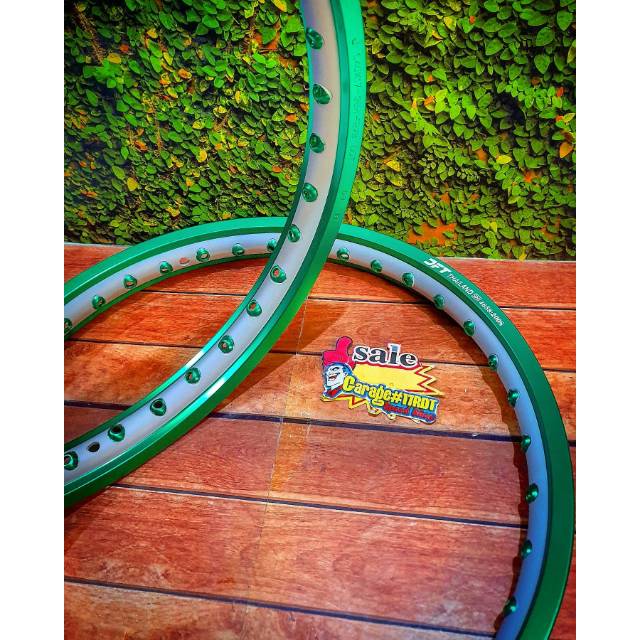 Jual Velg DFT Thailand Rim Alloy Twotone Hijau Silver Ring 17 Ukuran ...