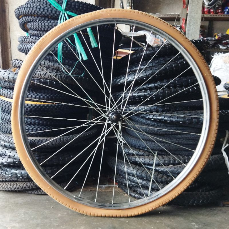 Jual velg wheelset sepeda 28 ontel, sudah jadi komplit harga 1pc ...