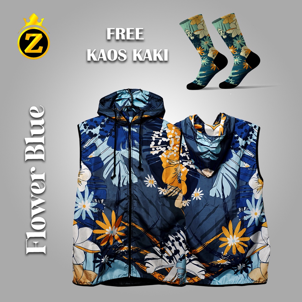 Jual Queenzie Rompi Olahraga Wanita Full Printing Motif Flower Bahan ...