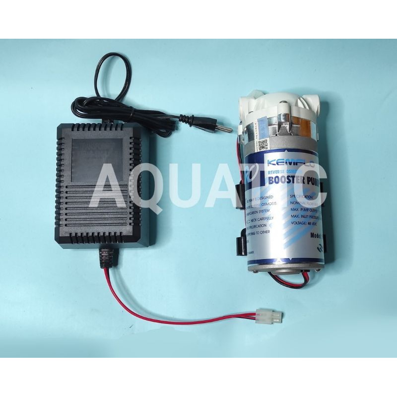 Jual Pompa RO Kemflo 48V + Adaptor 2A Booster Pump Reverse Osmosis