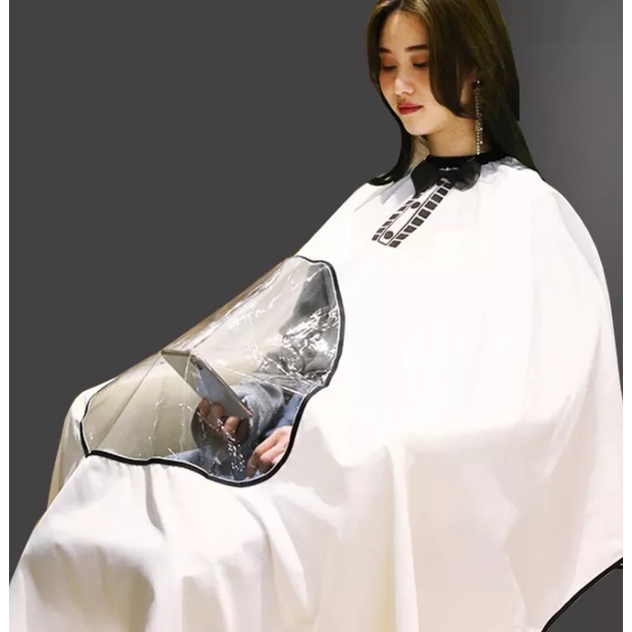 Jual Barber Cape Kain Pangkas Rambut Transparan Tengah | Shopee Indonesia