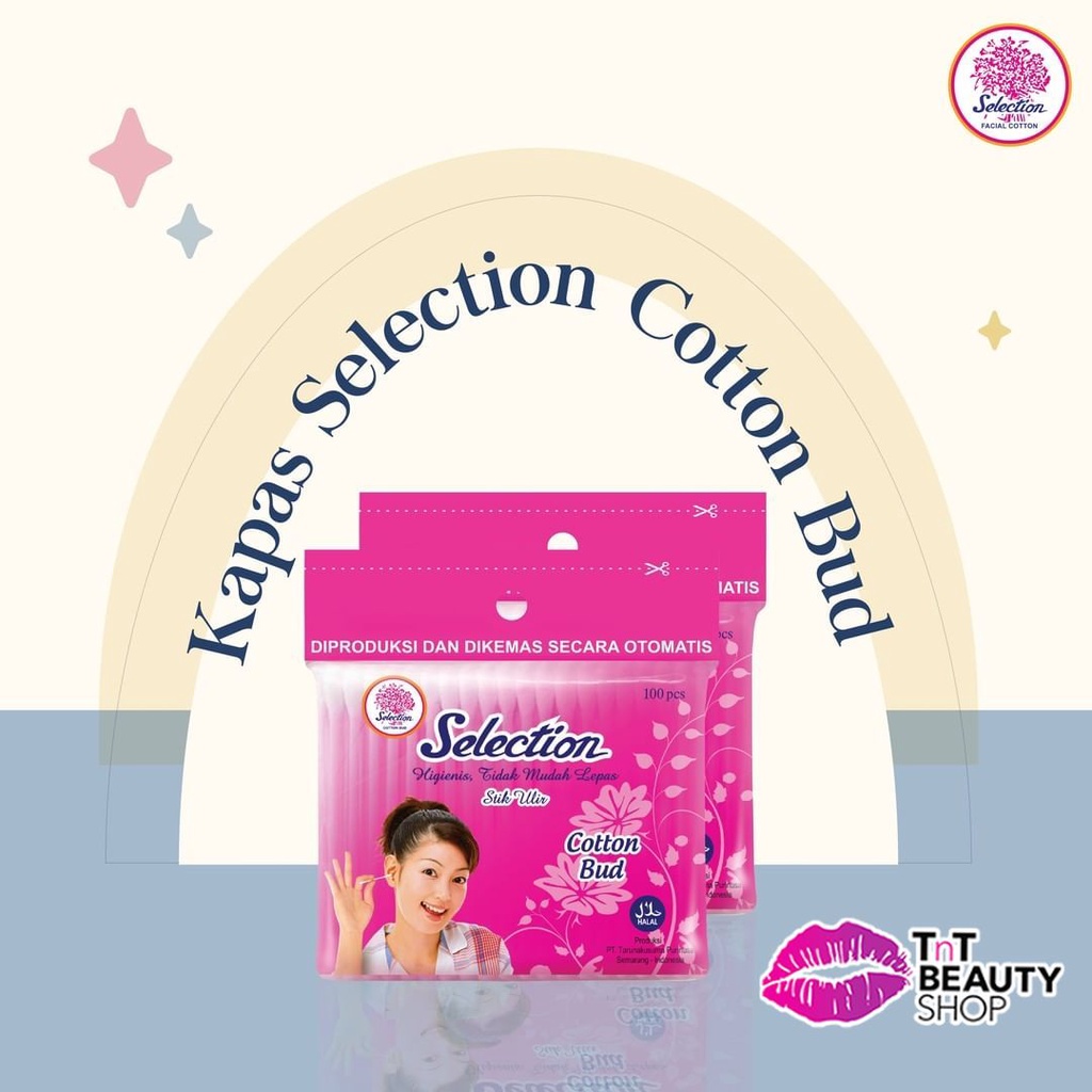 Jual Selection Cotton Bud Refill 100s Korek Kuping Kapas 100pcs