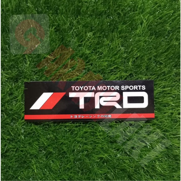 Jual STICKER TRD TOYOTA MOTOR SPORTS PANJANG TEMPEL DALAM KACA | Shopee ...